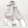 thumbnail image 4 of Key Fob Cover Compatible with Fit for Volkswagen Tiguan Atlas Jetta Passat Golf Alltrack Soft TPU Remote Key Shell Case Keychain Case Holder Protector, 4 of 5