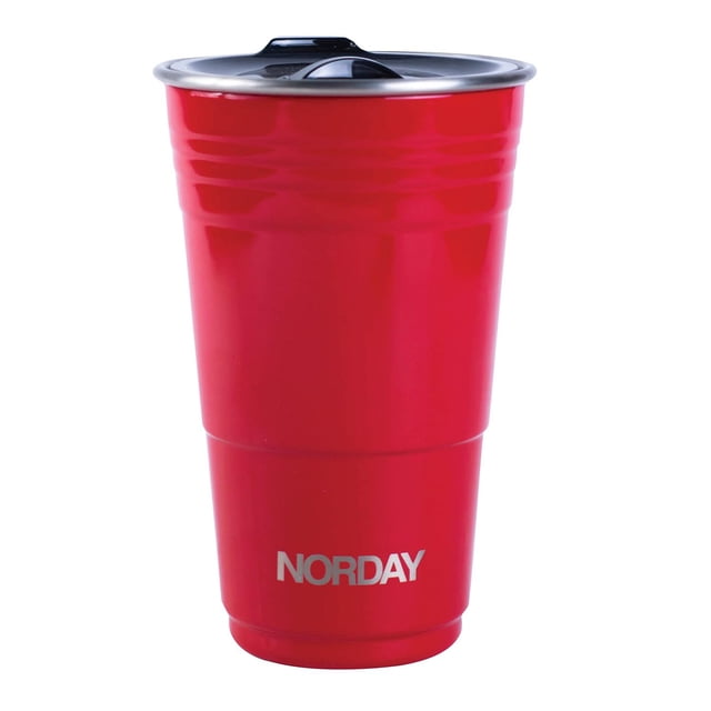 Termo Norday Rojo Doble Pared Súper Resistente 480 ml para Fiesta
