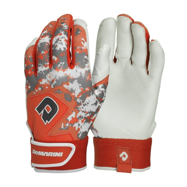 DeMarini Digi Camo II Youth Batting Gloves, Orange