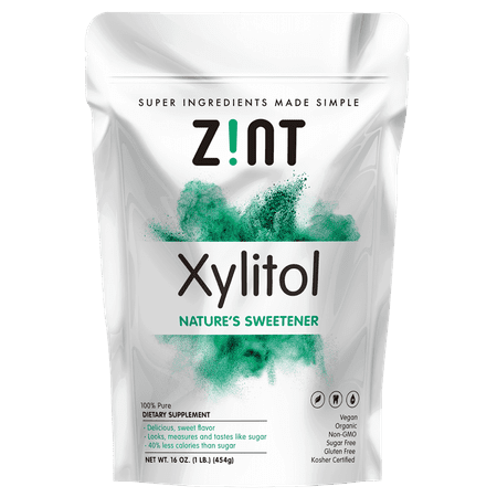 Zint Organic Low-Calorie Xylitol Natural Sweetener, 1.0