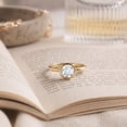 thumbnail image 4 of Rosec Jewels IGI Certified Lab Grown Diamond Engagement Ring - E-VS1 Quality - Bezel Set Diamond Solitaire Ring for Women, 14K Yellow Gold, US 9.50, 4 of 8