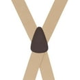 thumbnail image 3 of Suspender Store Mens Jacquard Petite Diamonds Clip Suspenders Tan 48" for 5'9" to 6'2" tall, 3 of 4