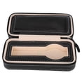 thumbnail image 3 of Watch Collection Box, Portable Travel Watch Storage Box, PU Leather Zipper Case Organizer, 2 Grids, Travel Watch Box, Black, 3 of 8