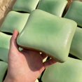 thumbnail image 4 of Toast Squishy Fidget Stress Reliever, Slow-Rising Matcha Green Marble Bread Squeeze for Desk Tactile Play, Plastic, 4 of 8