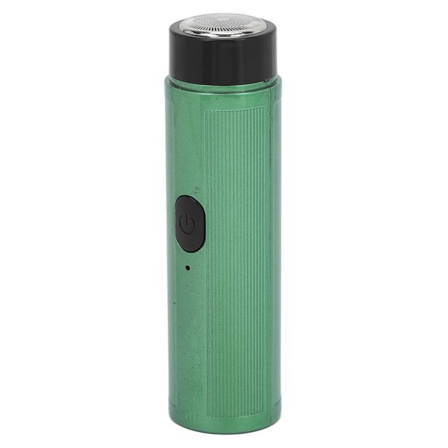 Tondeuse Électrique Portable pour Barbe, Rasoir Électrique Mini Rechargeable à Rotation 360 Degrés pour Visage Flottant, Efficace pour les Voyages pour Hommes Vert
