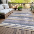thumbnail image 6 of Addison Rugs Chantille Indoor/Outdoor Transitional Stripes Purple Washable Rectangle Rug, 10' x 14', 6 of 6