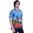 thumbnail image 5 of Varnit Crafts Mens Hawaiian Shirt Relaxed-Fit Funky Casual Opal Blue M, 5 of 7