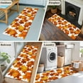 thumbnail image 5 of Kitchen Runner 2 x 6 Ft, Thanksgiving Non-Slip Residential Carpet, Fall Orange Pumpkin Maple Leaves Farmhouse Indoor Crawling Mats Runner Rugs for Living Room/Dining Room/Bedroom, 5 of 8