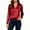 Red, variant on POROPL Womens Satin Button Down Shirts Long Sleeve Shirts Work Dressy Casual Collar Blouses Tops