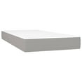 thumbnail image 2 of vidaXL Box Spring Bed with Mattress Light Gray 39.4"x74.8" Twin Fabric, 2 of 6