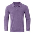 thumbnail image 4 of Bcfgryg Distressed Long Sleeve Shirts For Stylish Casual Men’S Formal Dress Shirts Purple, 4 of 4