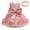 Pink, variant on Zpanxa Toddler Girls Princess Dress, Little Girls Party Wedding Dress, Lace Embroidered Bowknot Flower Net Dress, Kids Pageant Flower Girl Sleeveless Dress Hot Pink (12-18 Months)