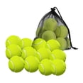 thumbnail image 1 of Lot de 12 Balles de Tennis avec Sac de Rangement - Balles de Tennis à Paroi Épaisse de Qualité Fine - Parfaites pour le Tennis et le Cricket,12 * Balles de Tennis 1 * Sac de Rangement,Vert, 1 of 7