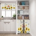 thumbnail image 6 of Sunflower Kitchen Window Curtains Valance and Tier Set 36 Inch, Spring Butterfly 3 Piece Set Short Curtains for Window, Summer Window Treatment Tiers for Living Room Bedroom, 6 of 6