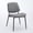 Gray, variant on Mid-Century Modern Dining Chair Set of 2, PU Leather Upholstered Chair with Walnut Bentwood Back & Metal Legs, Retro Kitchen Chair for Dining Room (Orange PU)