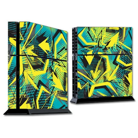 Skin Decal For Ps4 Playstation 4 Console / Yellow Blue Pop Art Arrows
