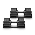 thumbnail image 1 of SMRTFT Nuobell Paire d'Haltères Réglables 5-80 lb Aluminium Noir Mat, 1 of 10