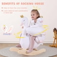 thumbnail image 4 of Caballito balancín infantil labebe Cisne Blanco con muñeco de peluche, 4 of 8