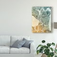 thumbnail image 3 of Trademark Fine Art 'Seattle Washington Street Map Teal Orange' Canvas Art by Michael Tompsett, 3 of 4
