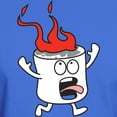 thumbnail image 3 of CafePress - Flaming Marshmallow T Shirt - Men's Classic Graphic Cotton T-Shirt, 3 of 4