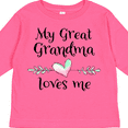 thumbnail image 4 of Inktastic My Great Grandma Loves Me Heart Great Grandchild Boys or Girls Long Sleeve Toddler T-Shirt, 4 of 5