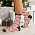 thumbnail image 7 of Vsdgher Heart Capybara Unisex Crew Socks Lightweight Breathable Ventilation Ankle Socks, Mid-calf socks for Daily, 7 of 7
