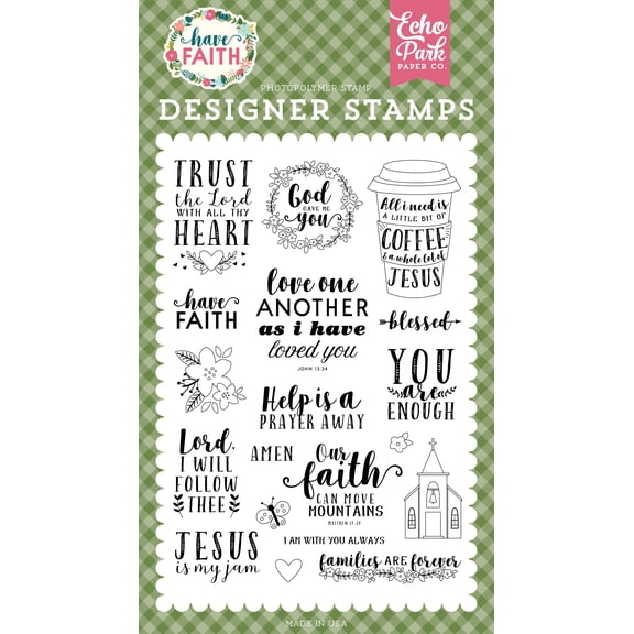 Have Faith: Trust in the Lord 4x6 Stamp