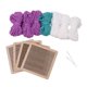 thumbnail image 3 of Posavasos DIY Set Crochet Bordado Práctico 10x10cm Posavasos con Herramienta de Crochet Púrpura, 3 of 9
