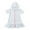 White, variant on Zwiiyzr Toddler Girls Solid Swimsuit Cover Up Hooded Kids Coverup Zip-Up Beach Bathing Suit Robe, 2-11 Years, Pink