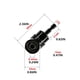 thumbnail image 2 of Scienceny Adaptador de destornillador de vástago hexagonal de 1/4 pulgadas y 105 grados, adaptador de broca de extensión de codo de taladro Type3 NO3, 2 of 6
