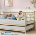 thumbnail image 3 of AKDSteel Metal Twin Daybed, Sofa Bed Frame with Steel Slat Support, Multifunctional Day Bed for Living Room, 3 of 8