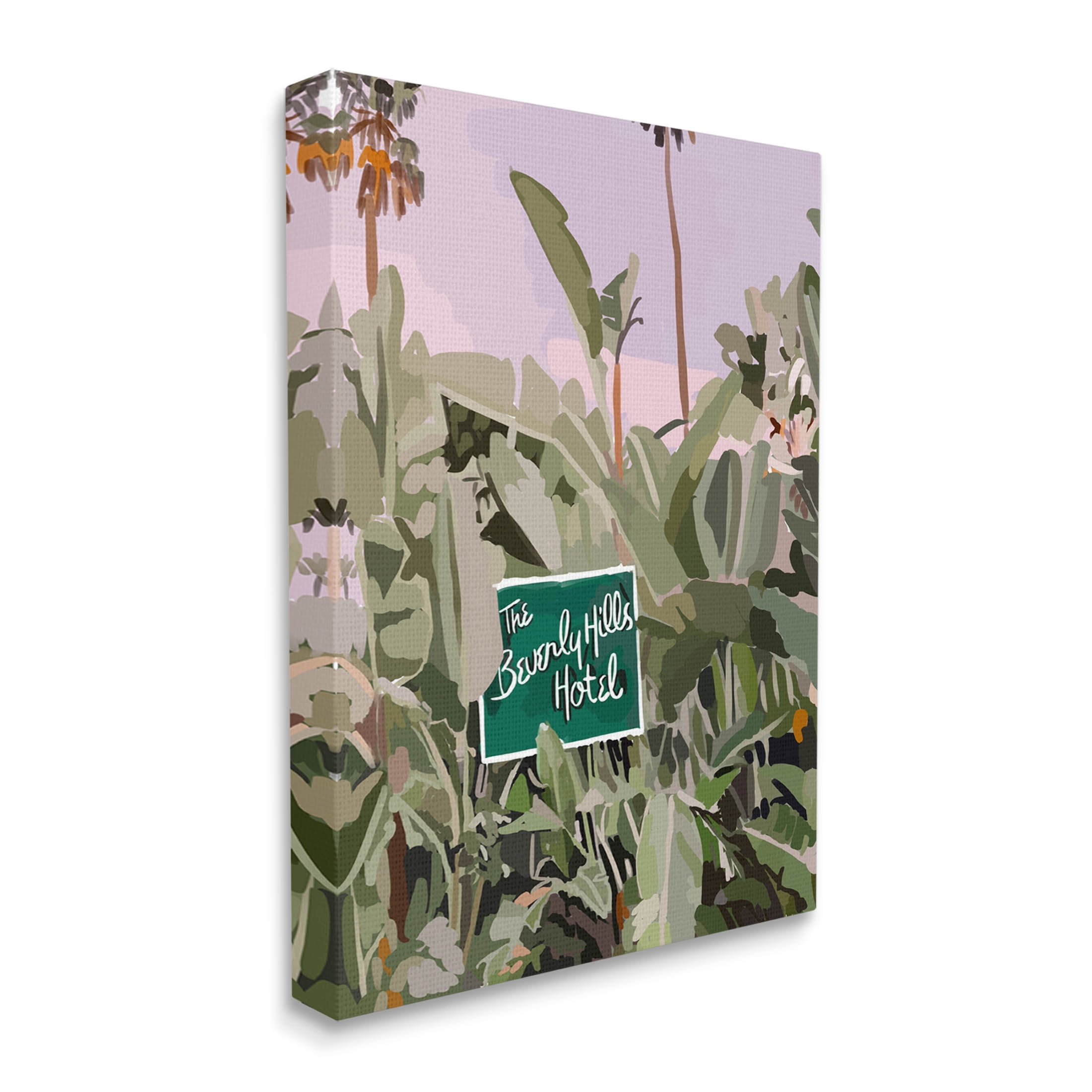 Stupell Industries Beverly Hills Tropical Vacation Graphic Art Gallery Wrapped Canvas Print Wall Art, Design by Amelia Noyes