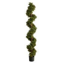 Nearly Natural 6' Spiral Boxwood Artificial Topiary Tree