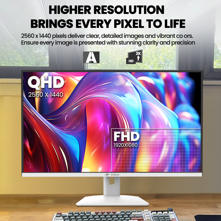 CRUA 32" 2K 75Hz IPS Computer Monitor photo 6