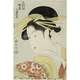 thumbnail image 2 of Eishōsai Chōki 17x24 Black Ornate Framed Double Matted Museum Art Print Titled: Osumi, a Tayu of the Tsuchiya in the Shinmachi Quarter in Osaka (C. 1796-97), 2 of 5