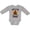 AC-Heather Grey, variant on Thanksgiving Funny Kids Turkey Boys or Girls Long Sleeve Baby Bodysuit