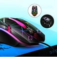 thumbnail image 3 of Xingzhi Wired Gaming Mouse Optical Sensor 7 Colors Lights for Laptop Crack Pattern, 3 of 9