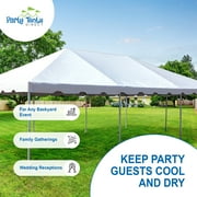 Party Tents Direct West Coast Frame Canopy Tent, Heavy Duty Steel, 20x40 White