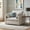 Fog Beige, variant on Roundhill Furniture Wilson Contemporary Upholstered Cuddle Chair, Sunset Rust