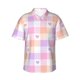 thumbnail image 1 of Fotbe Heart Buffalo Plaid Camisa Hawaiana para Hombre Unisex – Camisa Casual de Verano con Botones de Manga Corta de Algodón y Lino,Medium, 1 of 7