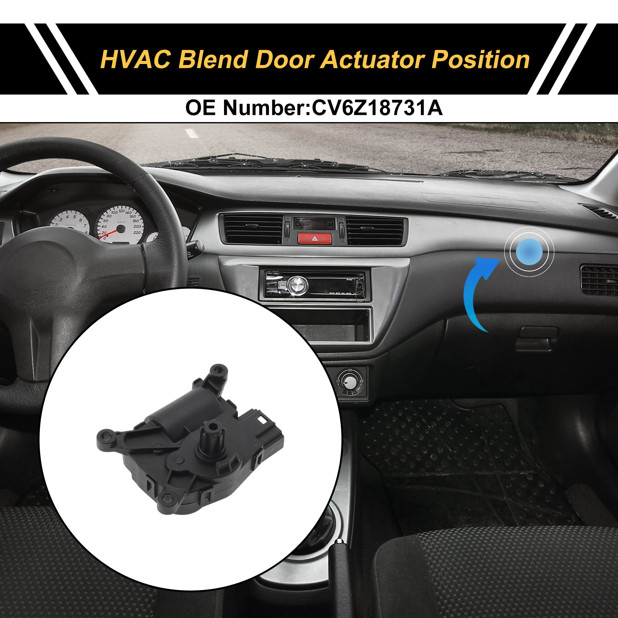 Unique Bargains HVAC Heater Blend Door Actuator Replacement for Ford Focus 2012-2017