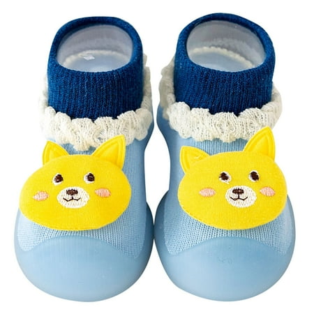 

Baby Sneakers Casual Soft Sole Flat Shoes For Babys Low Top Fashion Printed Elastic Ankle Non Lightweight Loafers Flats