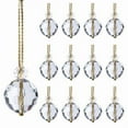 thumbnail image 1 of Christmas Tree Decorations 8Piece Set of Mini Iridescent Christmas Ornaments Tree Decorations and Wedding Suncatchers Mini Christmas Tree, 1 of 1