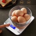 thumbnail image 4 of Cocina digital Básculas, básculas para alimentos de 11 lb/5 kg, básculas de cocina de acero inoxidable con pantalla LCD retroiluminada recargable por USB, 4 of 5