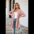 thumbnail image 4 of Cárdigan para Mujer, Elegante, Informal, de Larga, Abierto, Color Rosa, Talla XL, 4 of 6