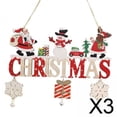 thumbnail image 1 of Colgantes para árbol de Navidad,Colgante colgante de Navidad de madera,adorno para letrero,Placa de madera,letrero para fiesta,ventana de Año Nuevo de invierno,Accesorios para fotos de pared, 1 of 8