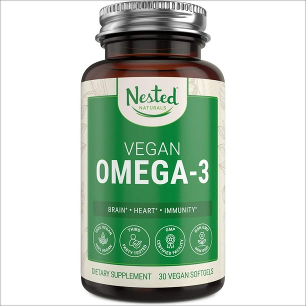 Vegan Omega 3 DHA & EPA | Plant Based Omega-3 Fatty Acids - Walmart.com