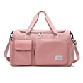 thumbnail image 2 of Bolsas de deporte Baoblaze impermeables ligeras para gimnasio compartimento para zapatos bolso de viaje Rosado, 2 of 8