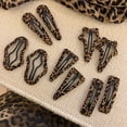thumbnail image 5 of 2Pcs Elegant Leopards Pattern Hair Clip Strong Grip Fashion Shape Hairpin For Music Festival and Women Everyday Wear, 5 of 8