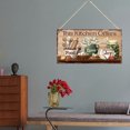 Vintage Kitchen Decor Wall Hanging Sign Rustic Wooden 'This Kitchen